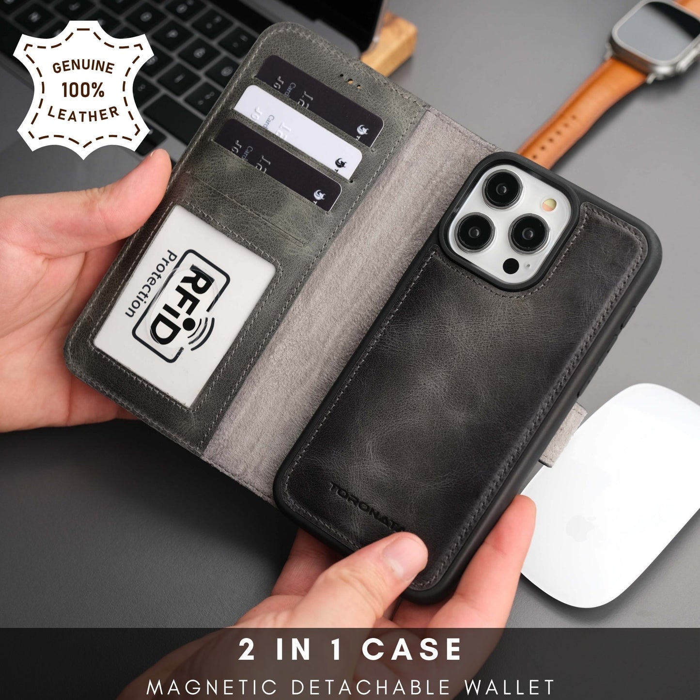 Casper iPhone 16 Pro Max Wallet Case Leather MagSafe-8