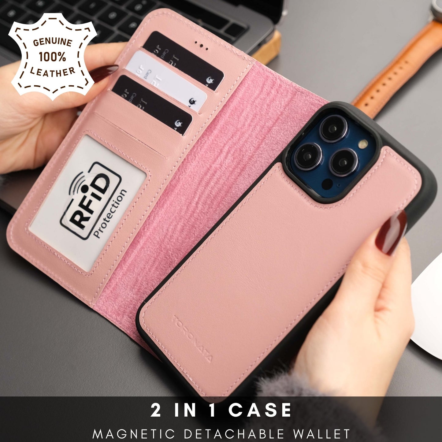 Casper iPhone 16 Pro Max Wallet Case Leather MagSafe-10