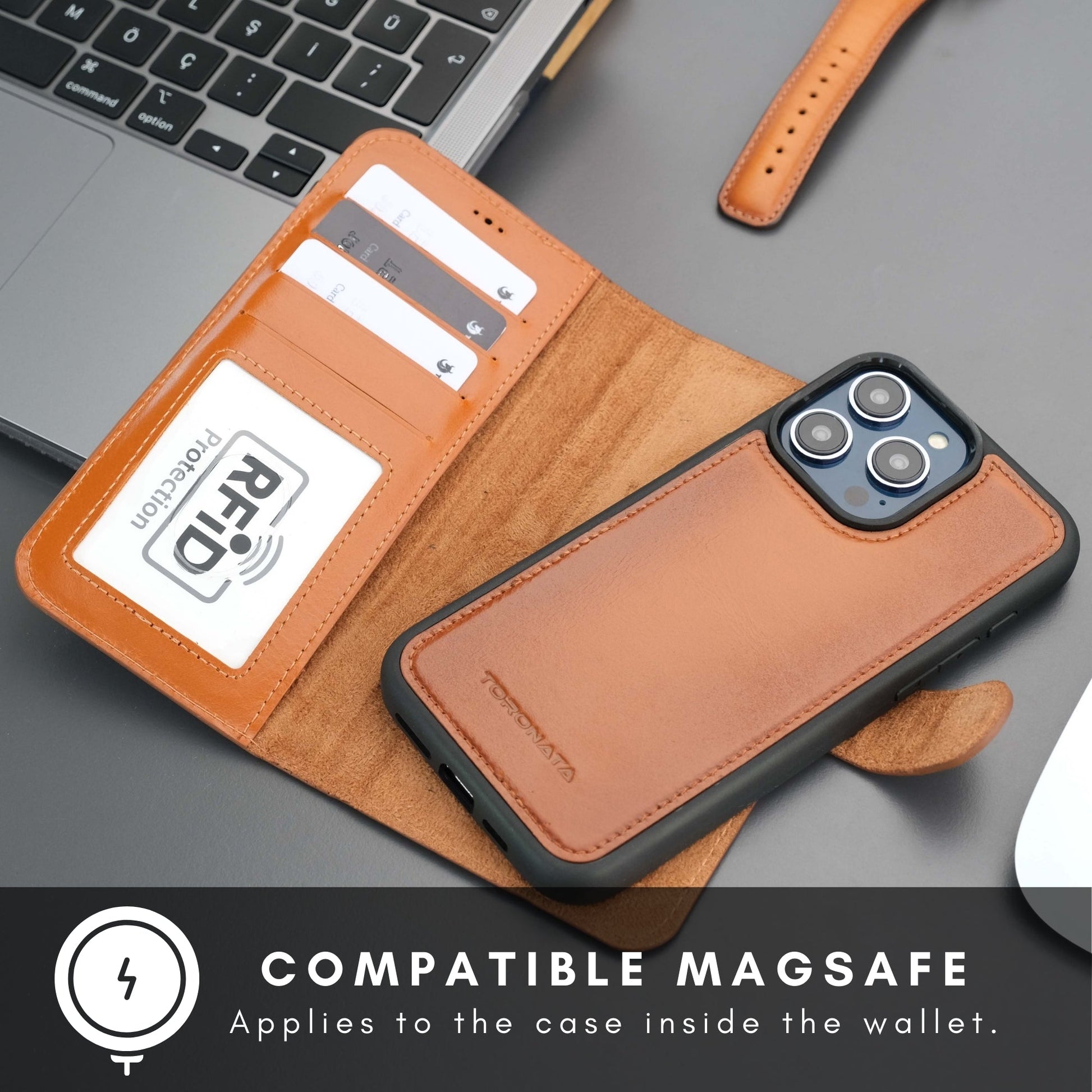 Casper iPhone 16 Pro Max Wallet Case Leather MagSafe-2