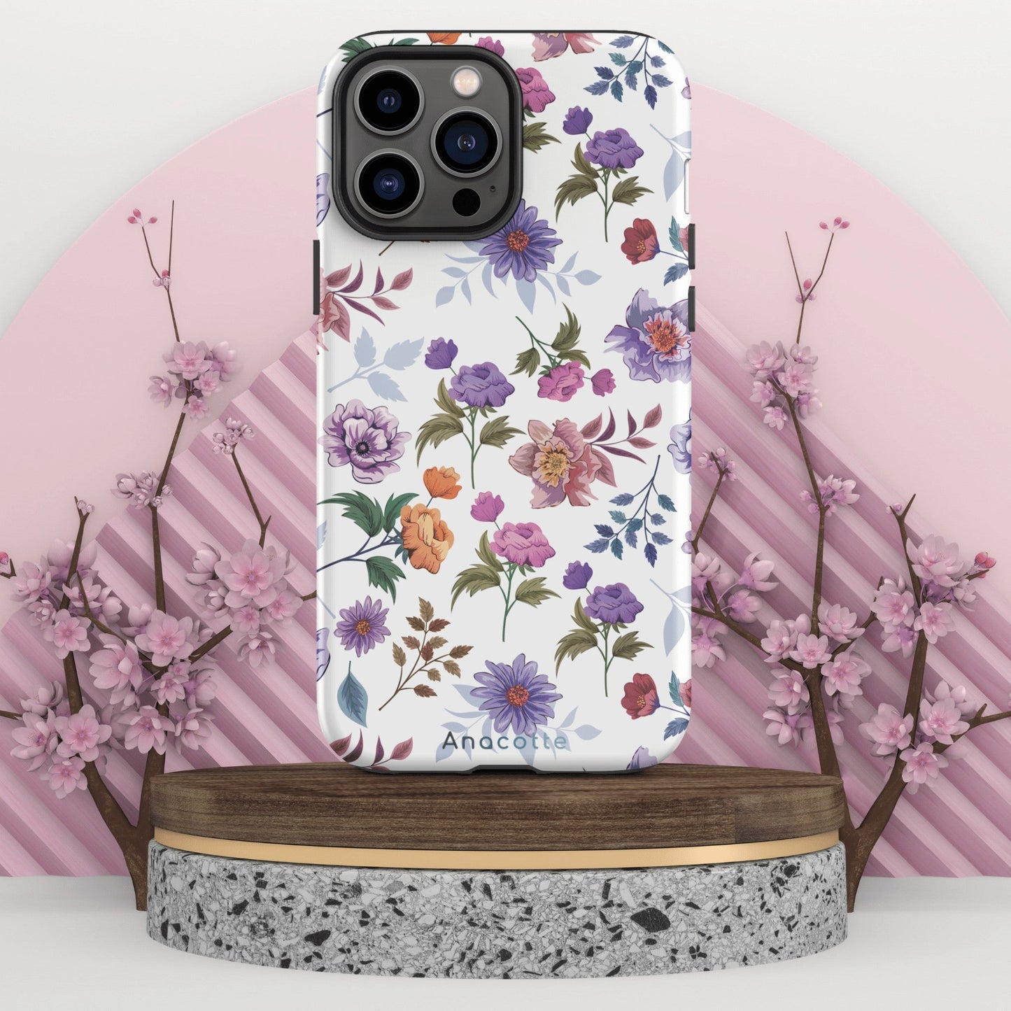 Anacotte Stylish Cute Floral iPhone Case-2