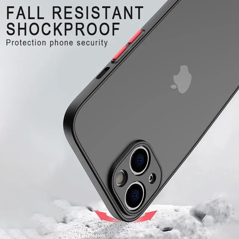 Luxury Silicone Shockproof Matte Phone Case-3