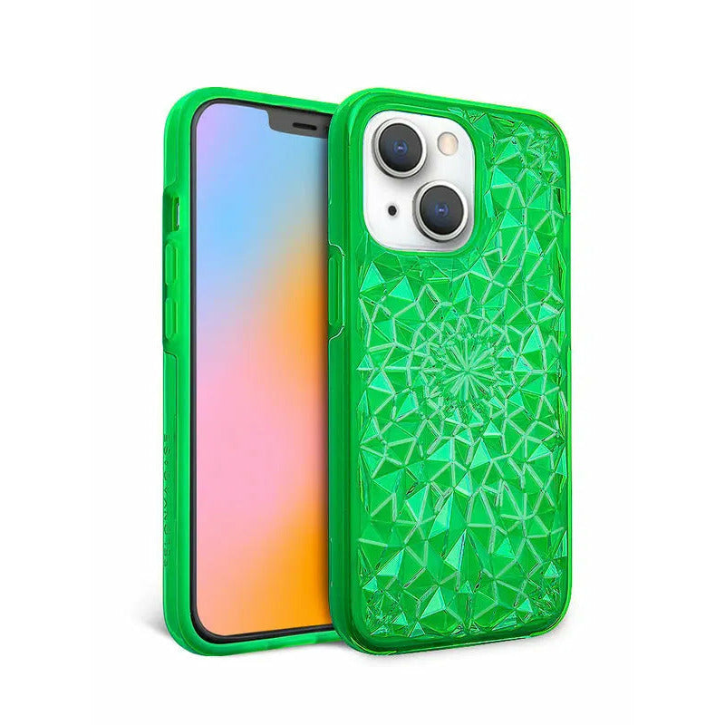 Neon Green Kaleidoscope iPhone Case-2