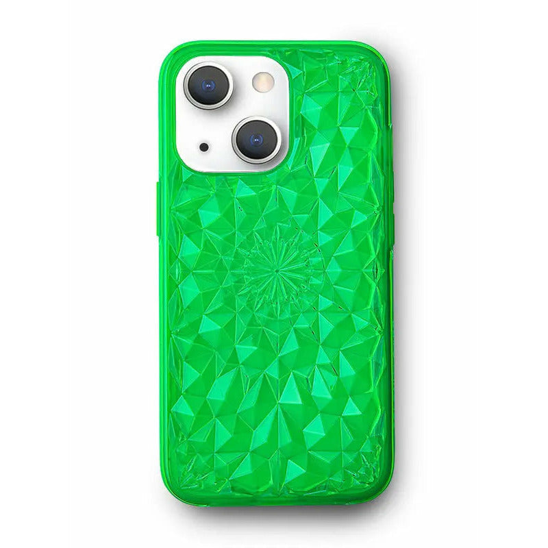 Neon Green Kaleidoscope iPhone Case-3