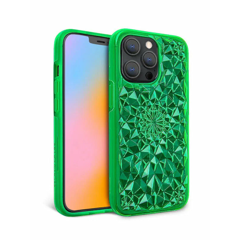 Neon Green Kaleidoscope iPhone Case-4