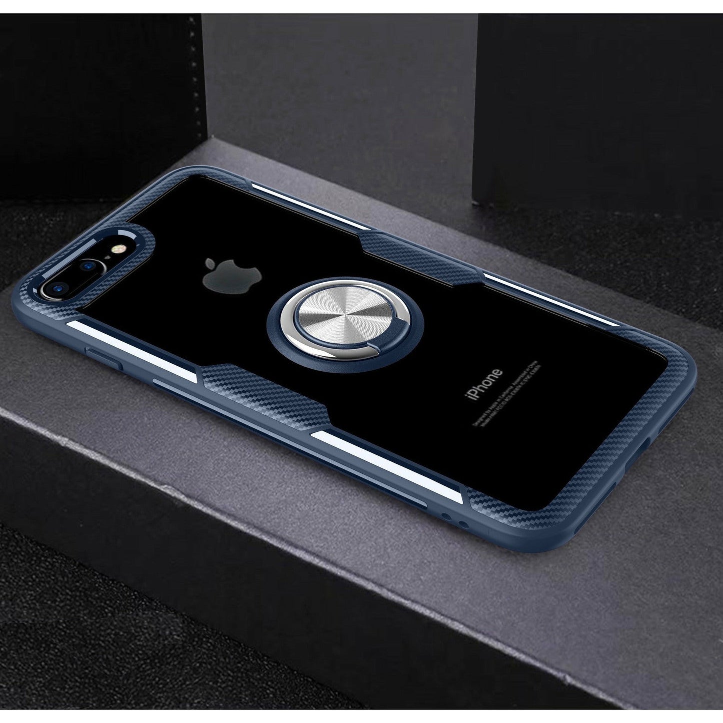 iPhone 14 Anti-Scratch Case with 360 Degree Rotation Ring-6