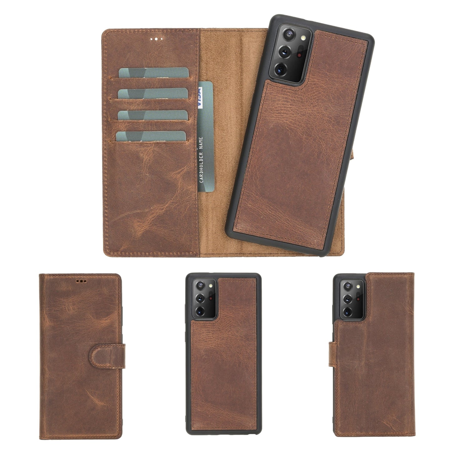 Buffalo Leather Samsung Galaxy Note 20 Ultra Wallet with Detachable Case-6