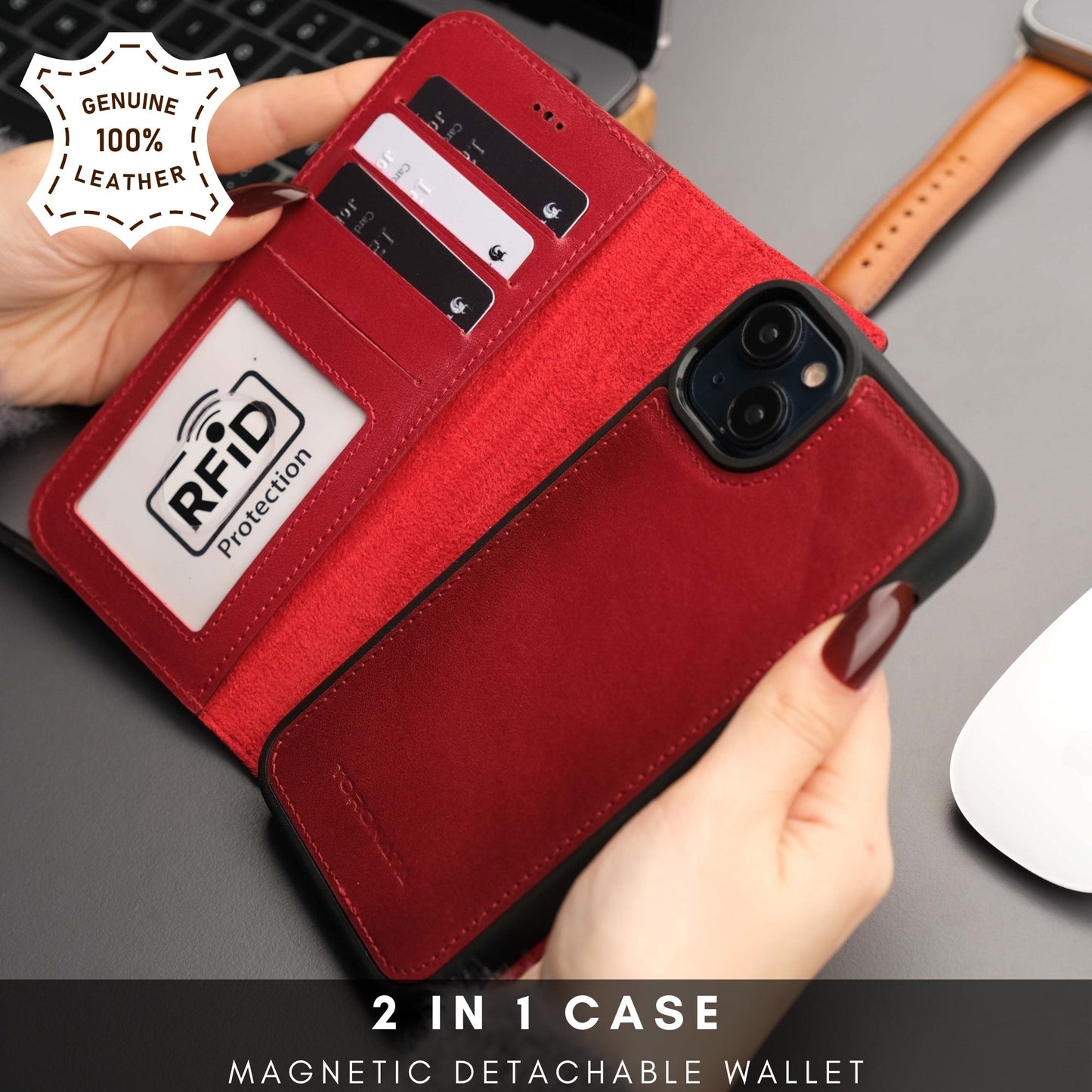 Casper iPhone 16 Plus Wallet Case Leather MagSafe-8