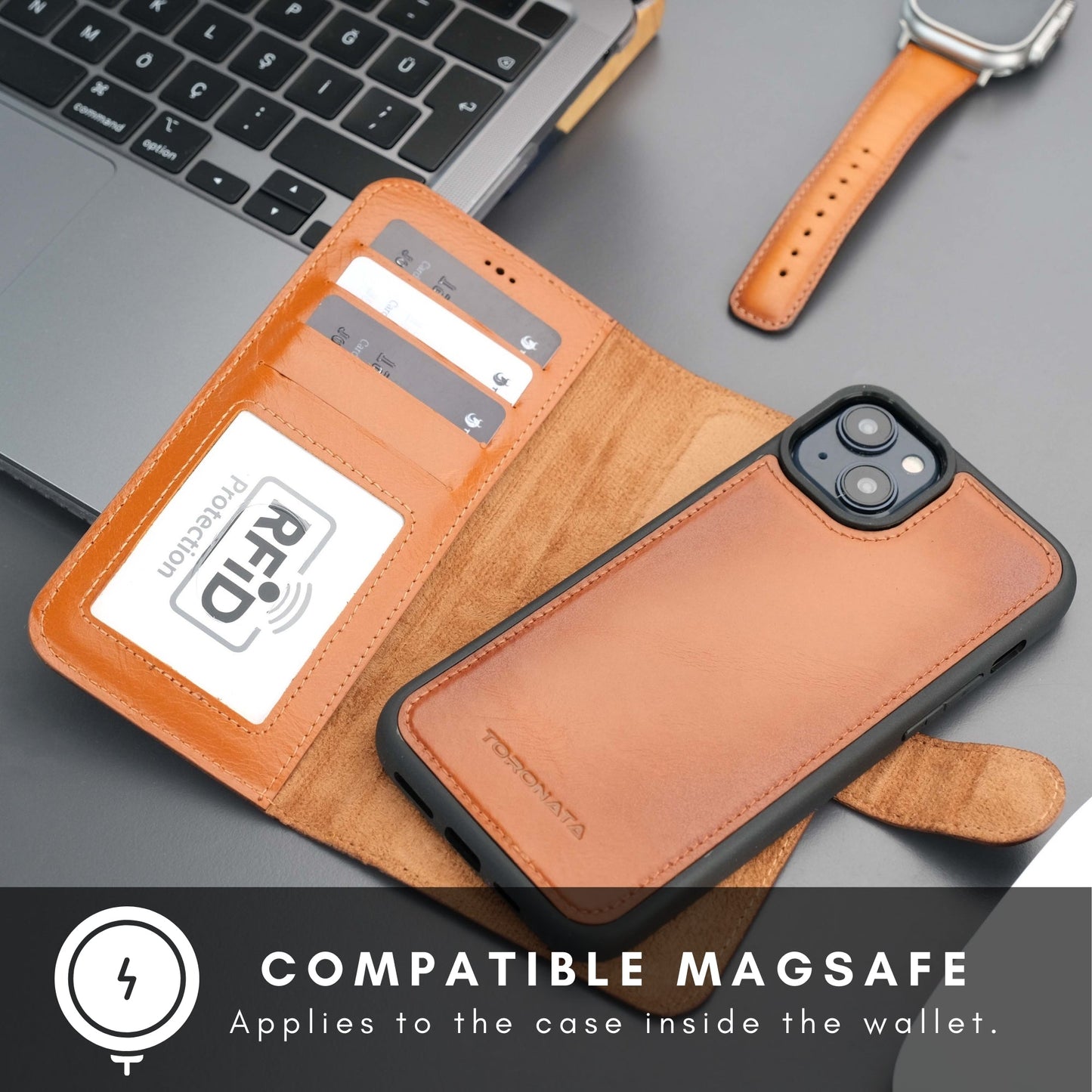 Casper iPhone 16 Plus Wallet Case Leather MagSafe-2