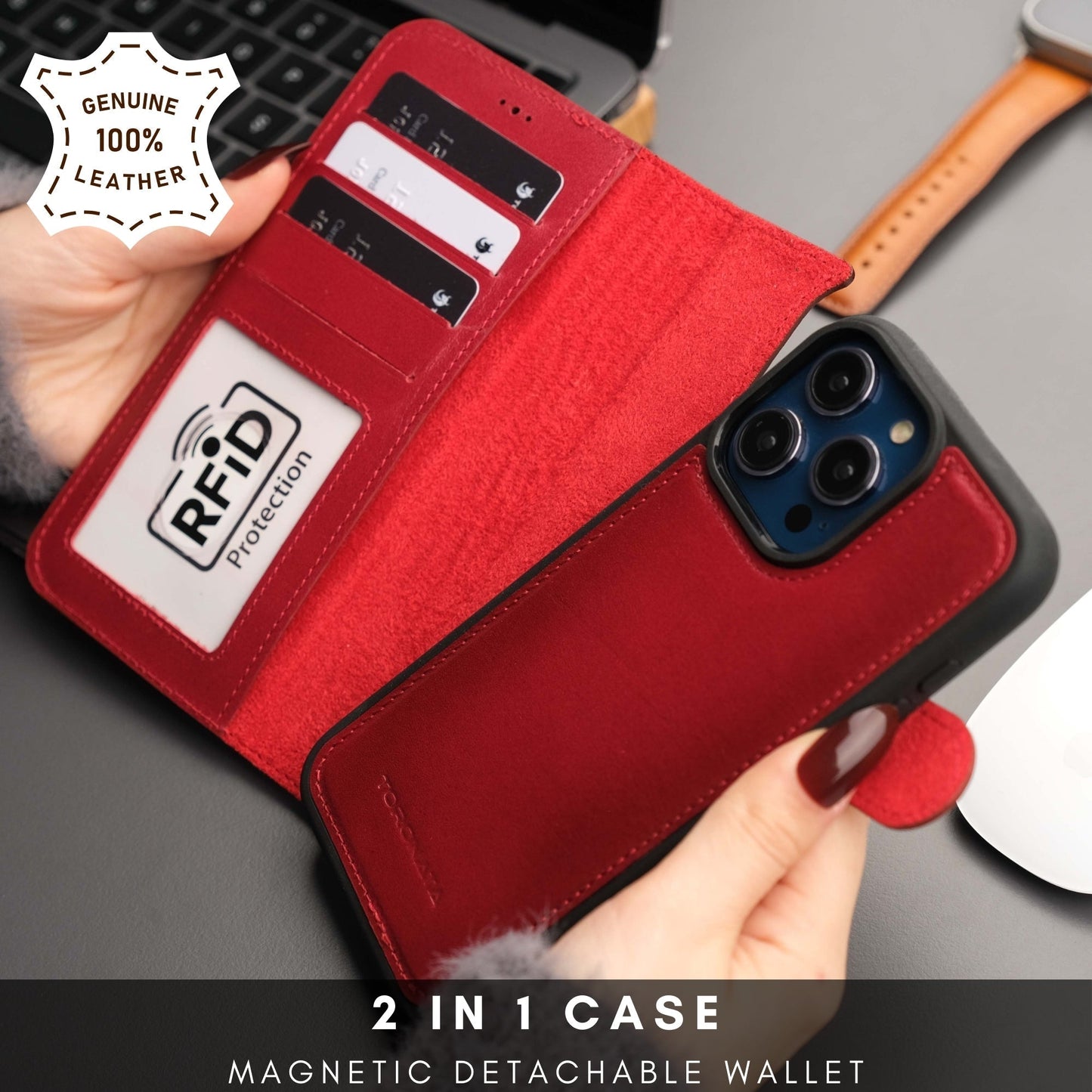 Casper iPhone 16 Pro Max Wallet Case Leather MagSafe-9