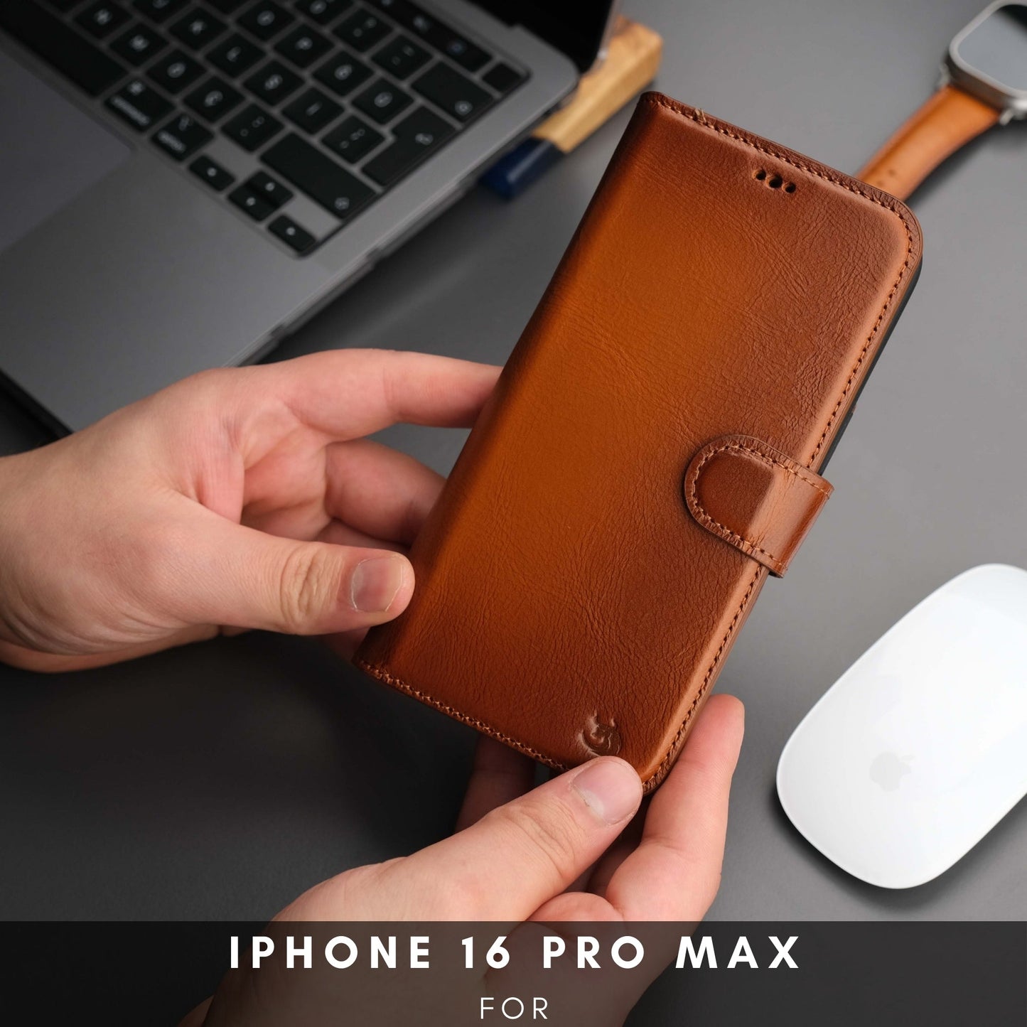 Casper iPhone 16 Pro Max Wallet Case Leather MagSafe-1