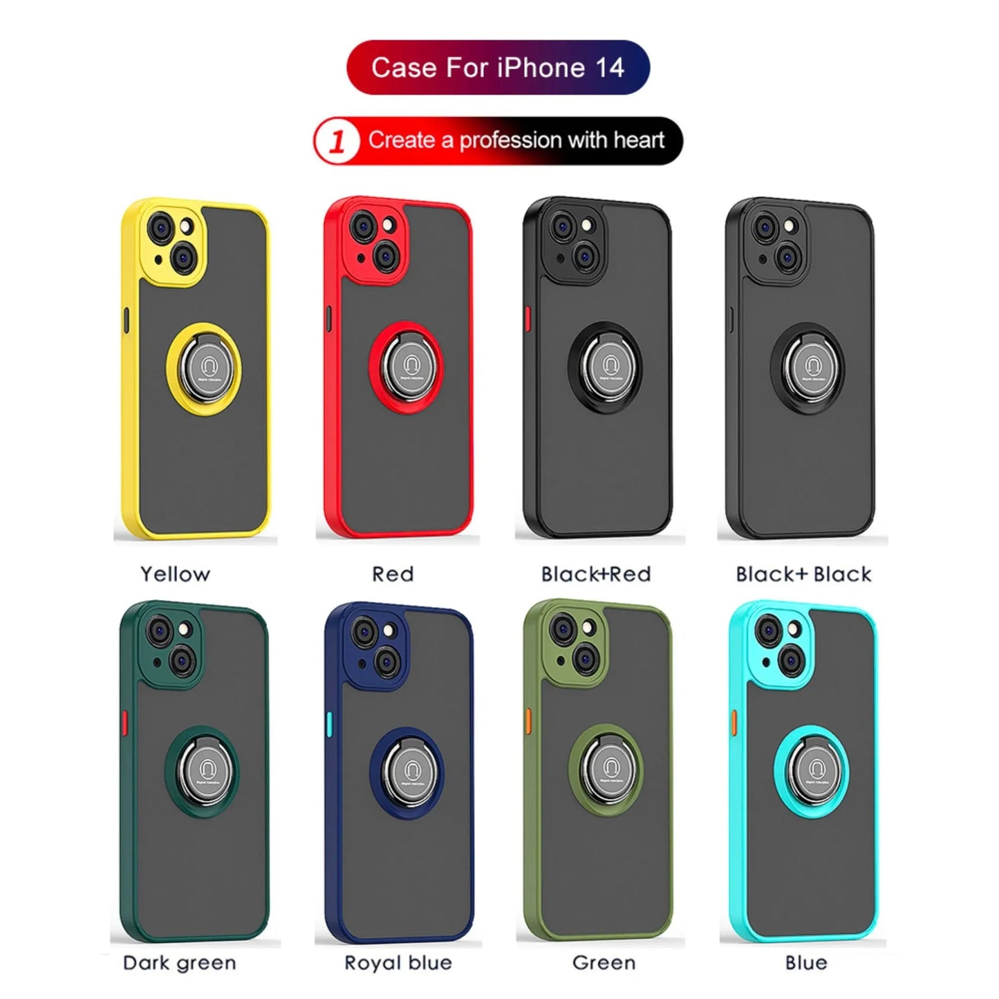 iPhone 14 Magnetic Ring Holder iPhone case-2