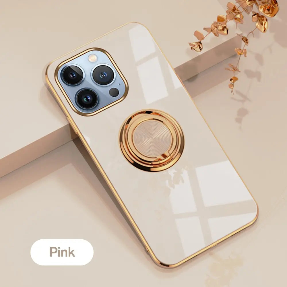 iPhone 14 Anacotte Ringora Magnetic Ring Stand iPhone case-5